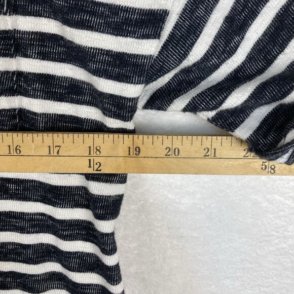 Roxy Womens S Get Together Black White Striped Preppy Nautical Beach Mini Dress - Picture 8 of 8